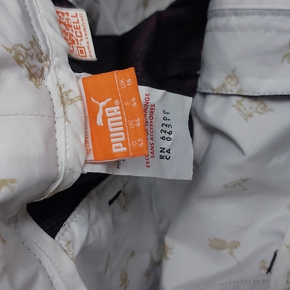 Puma plaid shorts - sz 14 - Picture 3 of 10